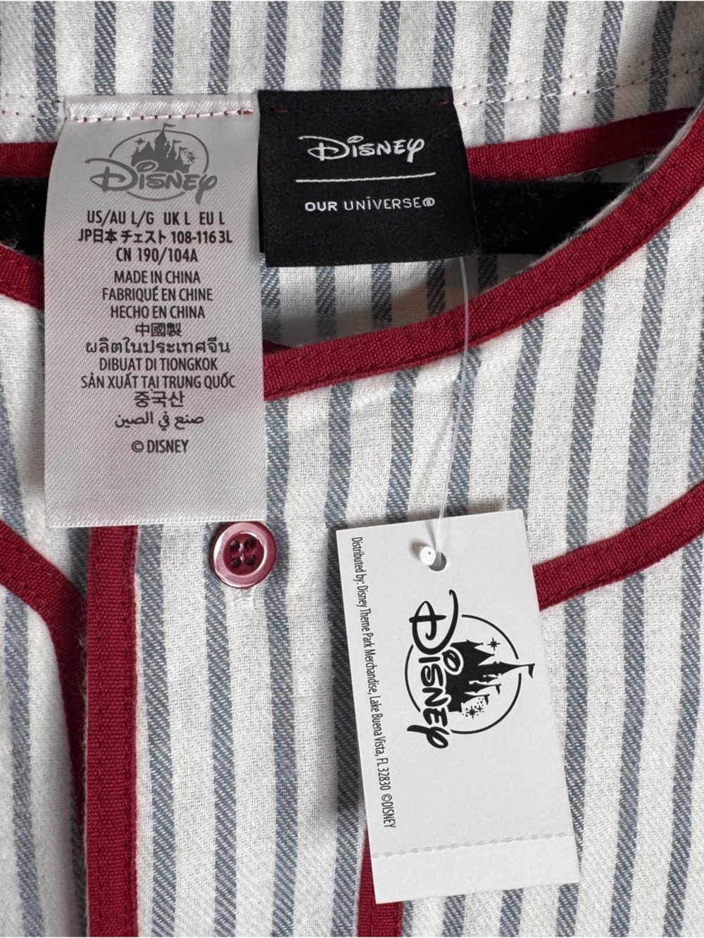 NWT. Disney Parks Pluto 95th Anniversary Baseball Jersey - Size Large - Picture 11 of 12
